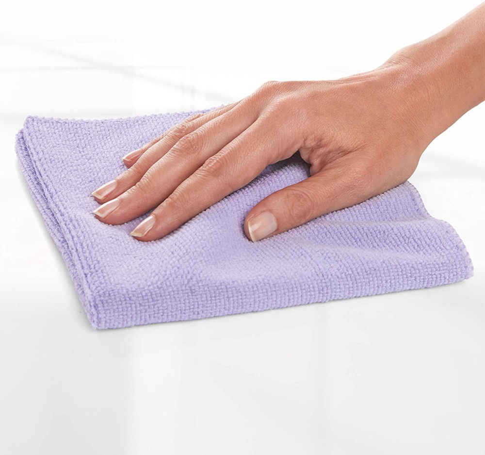 Städtrasor i Mikrofiber, 2 st, Stora, BAYETAS DE MICROFIBA XL, 38 x 36 cm, Gul / Lila