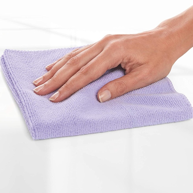 Städtrasor i Mikrofiber, 2 st, Stora, BAYETAS DE MICROFIBA XL, 38 x 36 cm, Gul / Lila