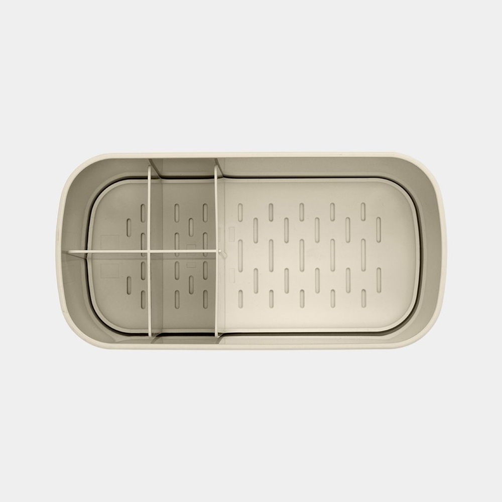 Ställ för eltandborstar / smink, RENEW CADDY, 19,6 x 9,9 x H 11 cm, Brabantia, Soft Beige