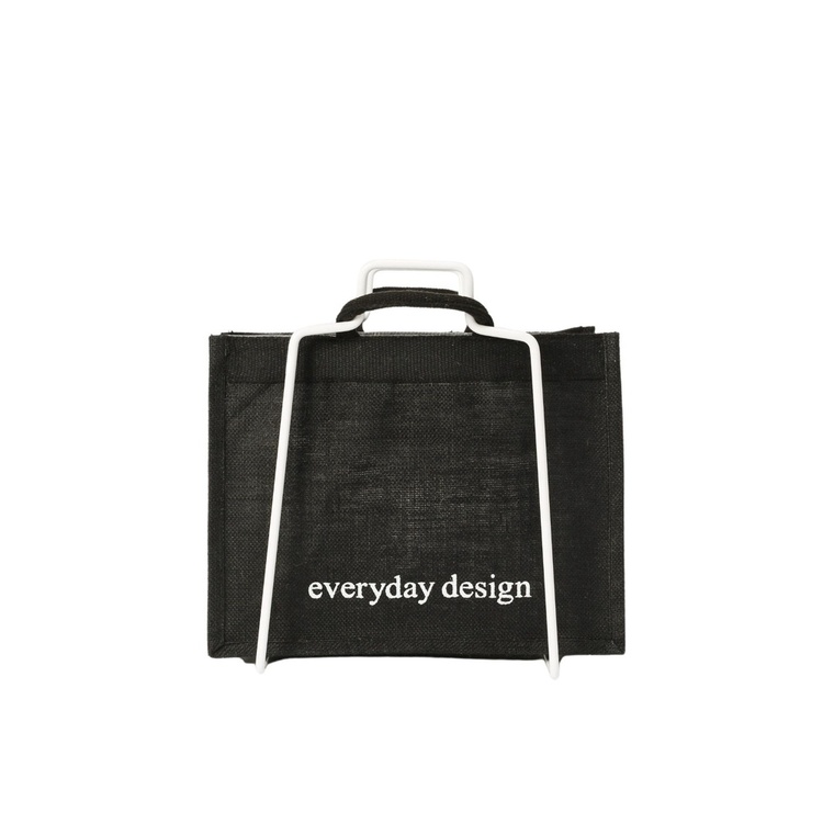 Ställning för papperskasse, Liten, LAHTI RECYCLE BAG HOLDER, 26 x 25 x H 35 cm, Vit