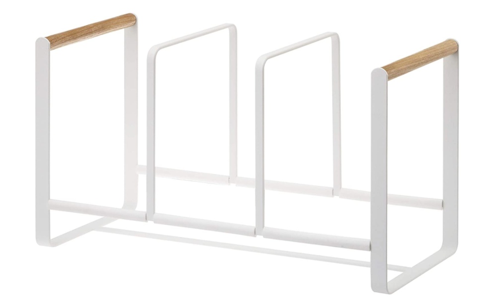 Ställning för Tallrikar, Långt, TOSCA DISH ORGANIZER, 34,5 x 16,5 x H 20 cm, Yamazaki, Vit