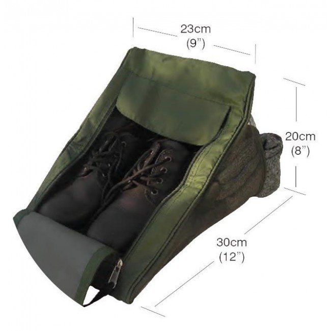 Stövelväska, HIKING BOOT BAG , 30 x 23 x H 20 cm, Garland, grön