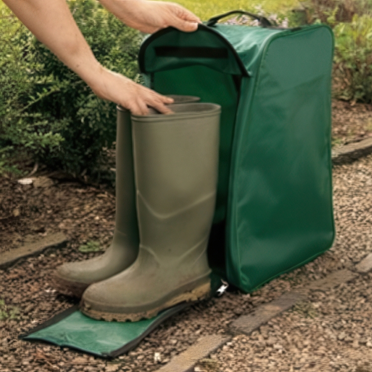 Stövelväska, MUDDY BOOT BAG PREMIUM, 30 x 23 x H 43 cm, Garland, Grön