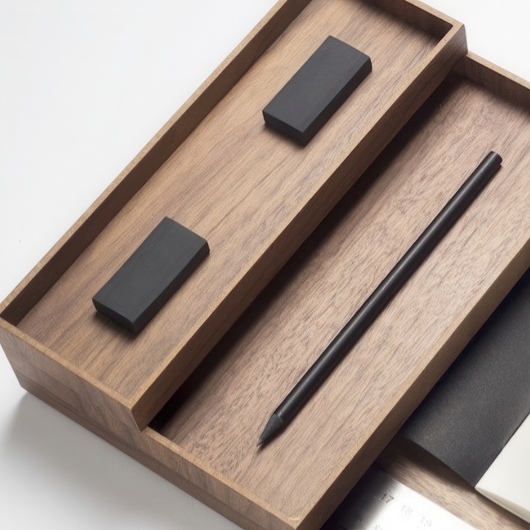 Suddgummi, DESKSTORE BLACK, 4,9 x 2,3 x H 0,9 cm, Svart