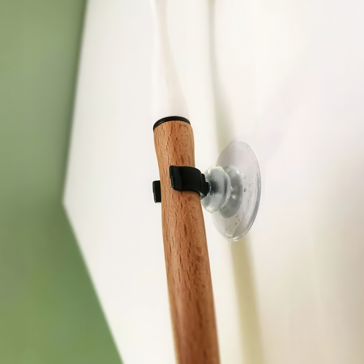 Sugpropp med klämma, MINI CLIP, Ø 3 cm, Klar