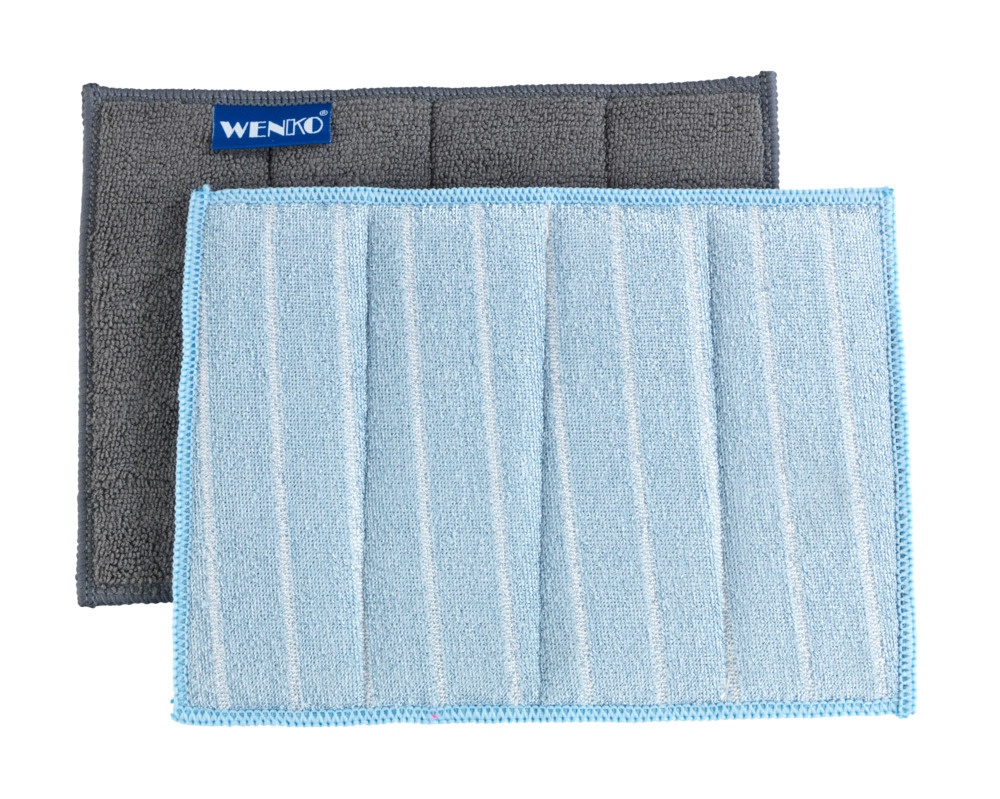 Svampar, rengör med bara vatten, 2 st, CLEANING SPONGES, 23 x 17 cm, Grå / Blå