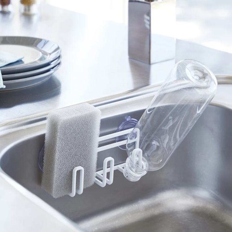 Svamphållare, Sugproppar, TOWER SPONGE HOLDER, 16 x 4 x H 5,5 cm, Yama | Förvaring - Populära varumärken - Yamazaki | Pryloteket