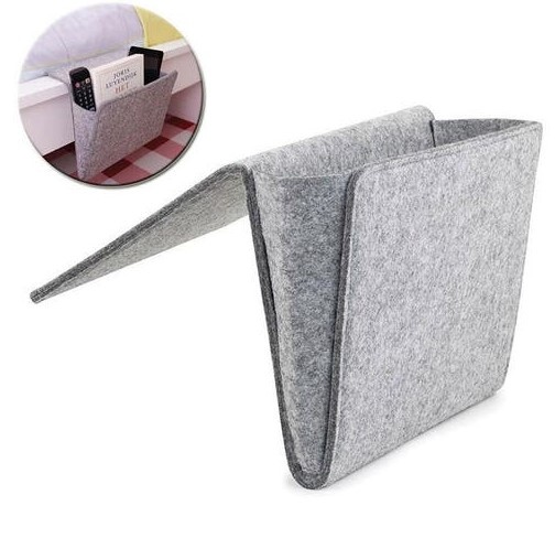 Sängficka för sängen eller soffan, KIKKERLAND SMALL BED SIDE POCKET, Grå