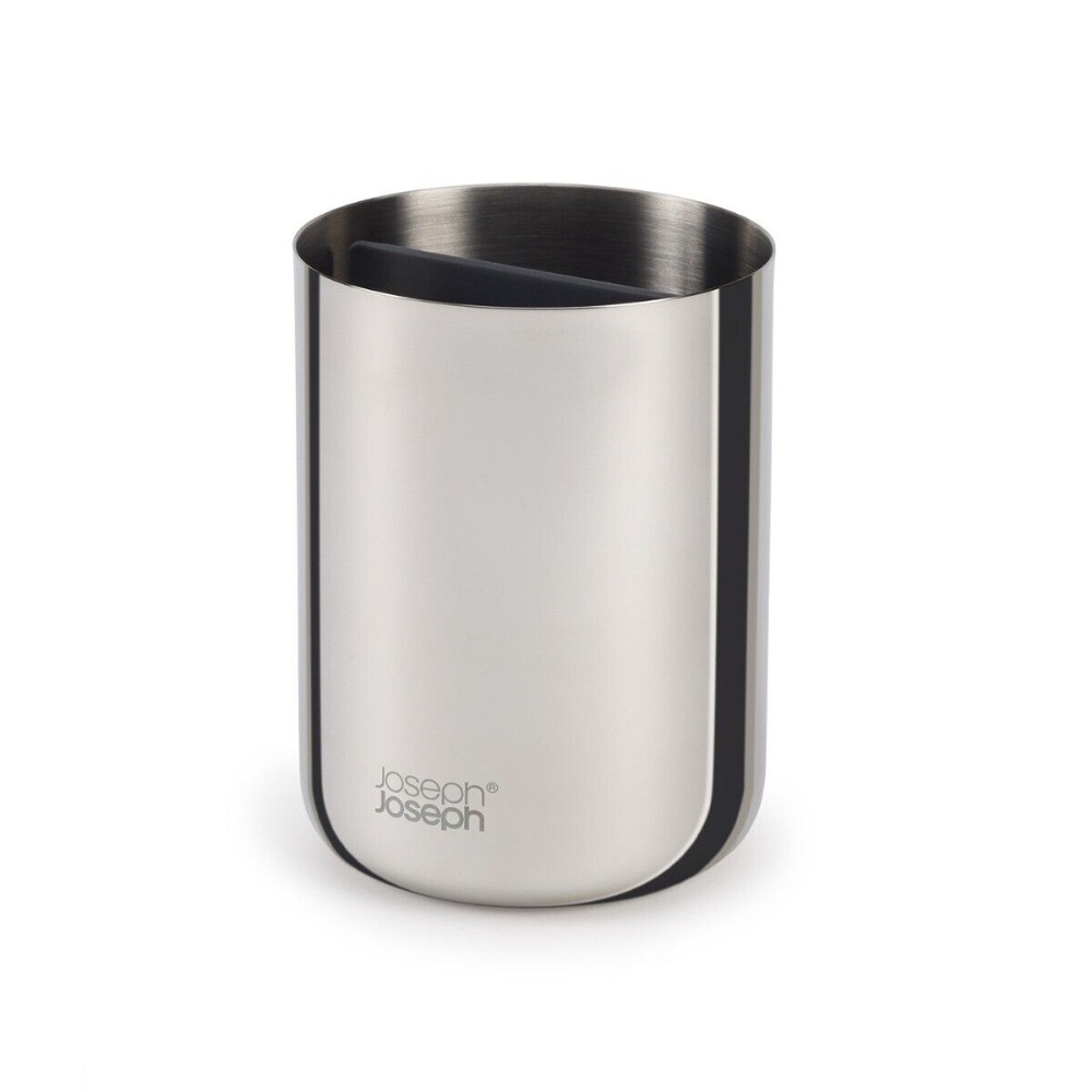 Tandborstmugg för eltandborstar, EASY STORE LUXE, Ø 9 x H 11,7 cm, Joseph Joseph, Rostfritt stål