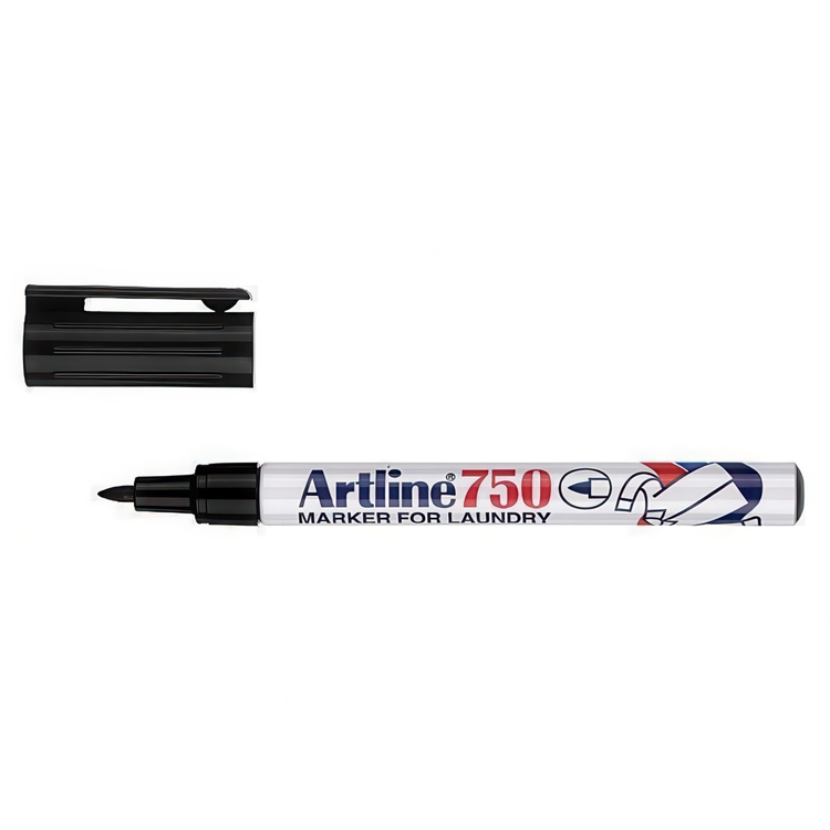 Textilmärkpenna, ARTLINE LAUNDRY MARKER, 0,7 mm, Black Marker