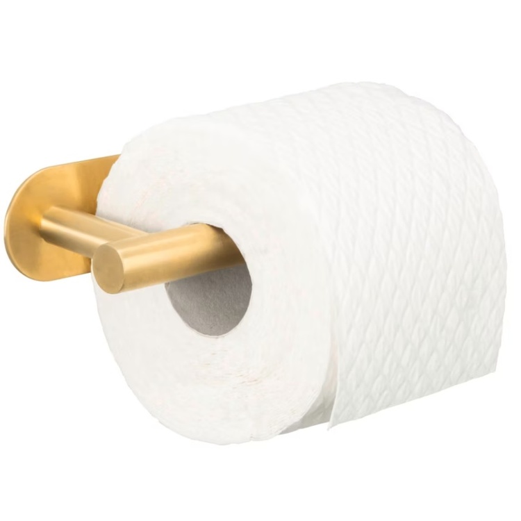 Toapappershållare, Självhäftande, OREA TURBO-LOC, Guld