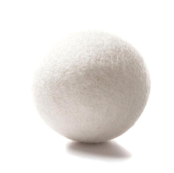 Torkbollar av ull till torktumlaren, 3 st, WOOL DRYER BALLS, Ã˜ 7 cm, Vita
