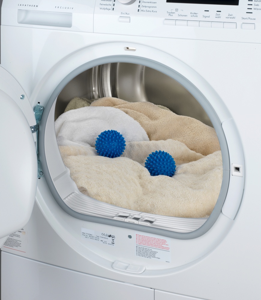 Torkbollar till torktumlaren, 2 st, DRYER BALLS, Ã˜ 7 cm, Blå