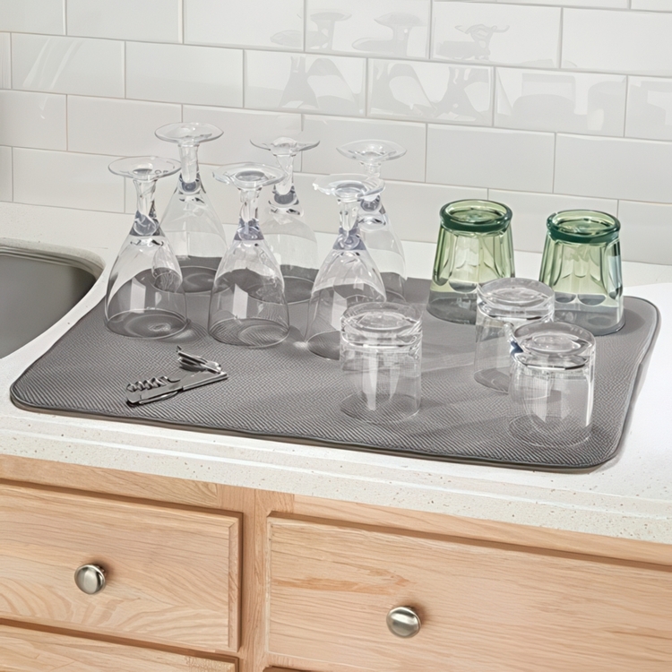 Torkmatta av Mikrofiber, iDRY XL, 61 x 46 cm, Grå