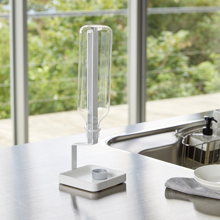 Torkställning för flaskor i metall, BOTTLE DRYING STAND, Yamazaki, Vit | Förvaring - Köksförvaring - Diskställ och diskbänk | Pryloteket