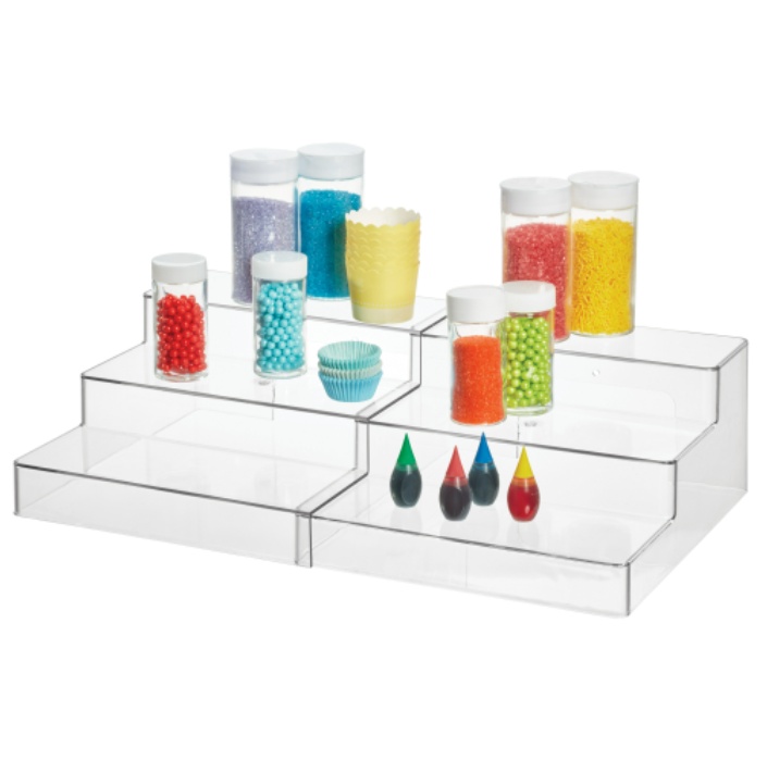 Trappstegshylla i 3 plan, Utdragbar, THE HOME EDIT 3-TIER SHELF, 27 till 49 cm, Klar