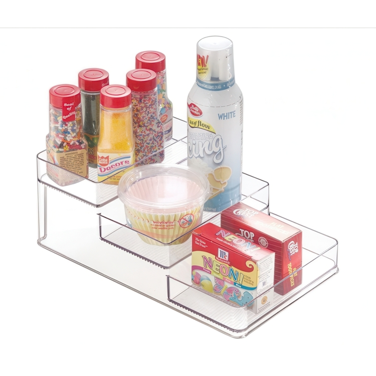 Trappstegshylla, 3 plan, Litet, STADIUM SLIM SPICE RACK, 26 x 16 x H 10 cm, Transparent