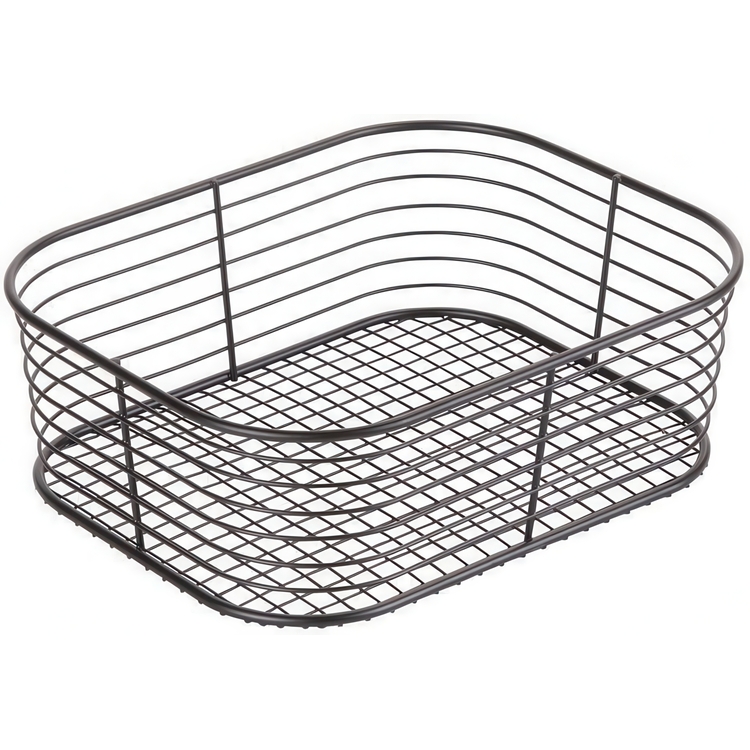 Trådkorg, VIENNA SMALL VANITY BASKET, 24 x 19 x H 8 cm, Svart