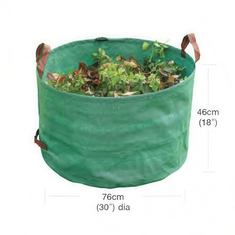 Trädgårdssäck, HEAVY DUTY Garland, Large, Ã˜76 x H46cm, grön
