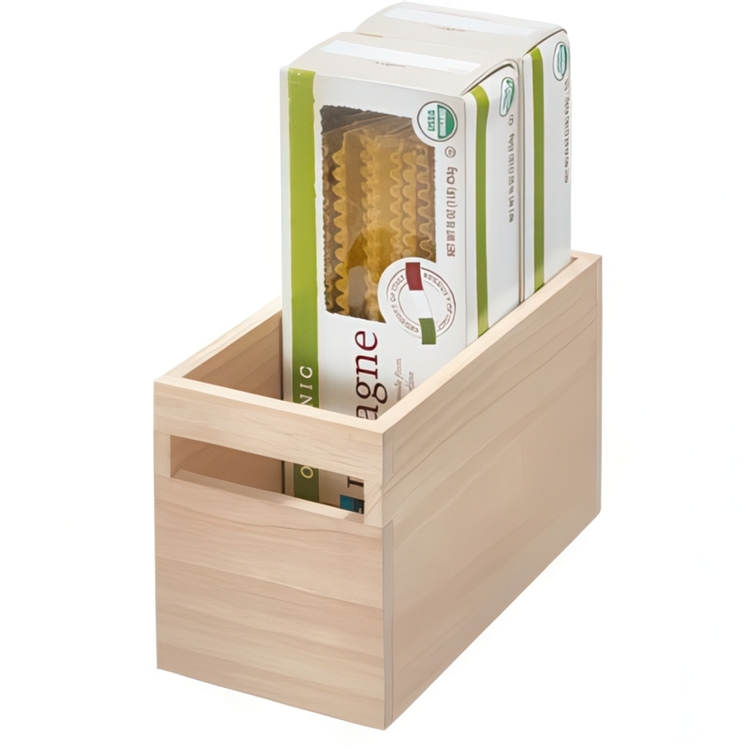 Trälåda, Liten, PAULOWNIA ECO WOOD BOX S, 13 x 25,4 x H 15,2 cm, Natur