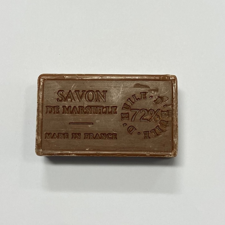 Tvål med Vaniljdoft, 100 g, SAVON DE MARSEILLE VANILLE, 8,5 x 5 x H 2,5 cm, Brun