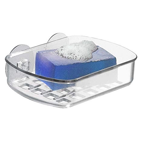 Tvålkopp med sugpropp, SUCTION SOAP DISH, 13 x 10 x H5 cm, Klar