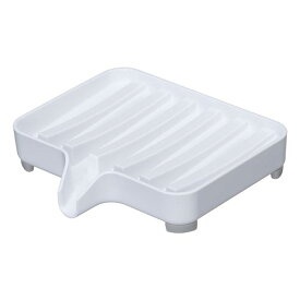Tvålkopp, MIST SOAP TRAY, 11 x 10 x H 2,2 cm, Yamazaki, Vit