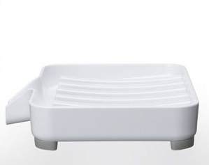Tvålkopp, MIST SOAP TRAY, 11 x 10 x H 2,2 cm, Yamazaki, Vit