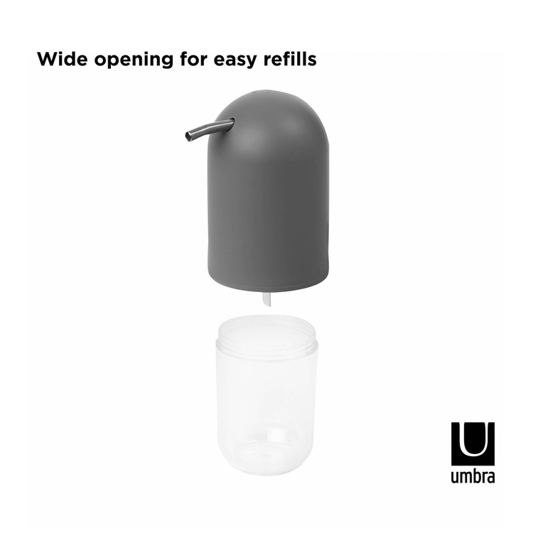 Tvålpump, TOUCH SOAP PUMP, Ø 7 x H 14 cm, Umbra, Grå