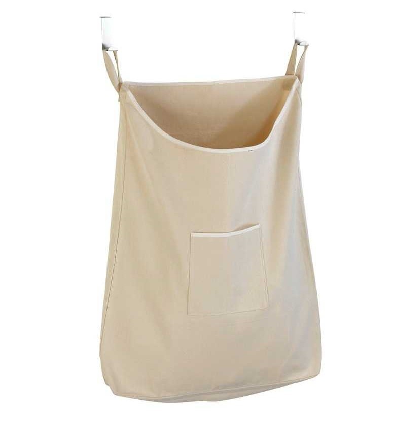 Tvättkorg över dörren, 65 L, CANGURO, 52 x 10 x H 81cm, Beige