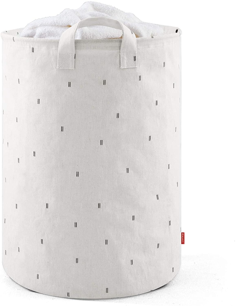 Tvättkorg / Förvaringssäck, CESTO PREMIUM, Ø 40 x H 55 cm, Offwhite