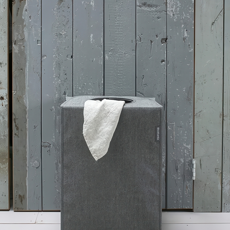 Tvättkorg med bärhandtag, 55 L, BRABANTIA RECTANGULAR, 29,5 x 40,5 x H 54 cm