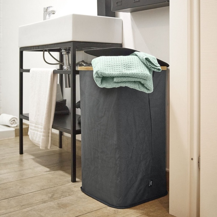 Tvättkorg med lock 73L