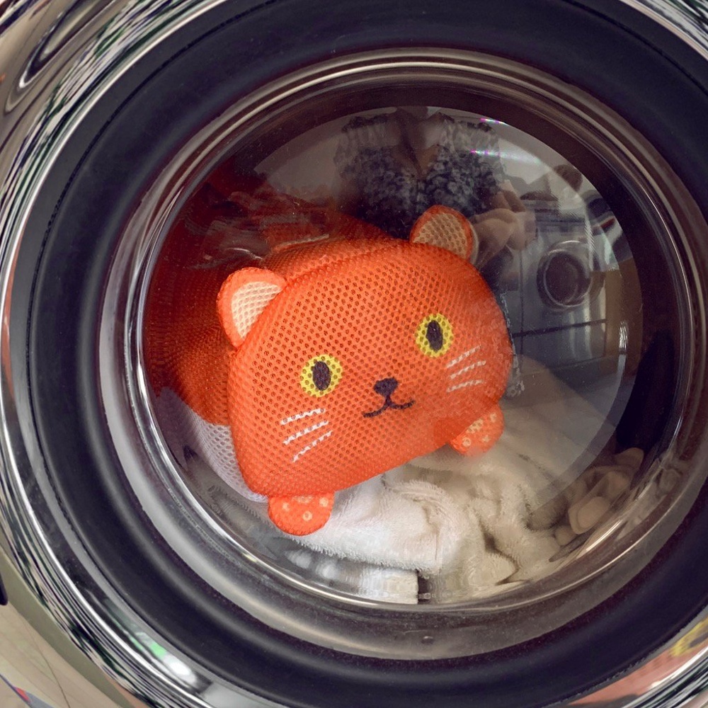 Tvättpåse för känsliga kläder, HANDY CAT, Ø 17 x 24 cm, Orange
