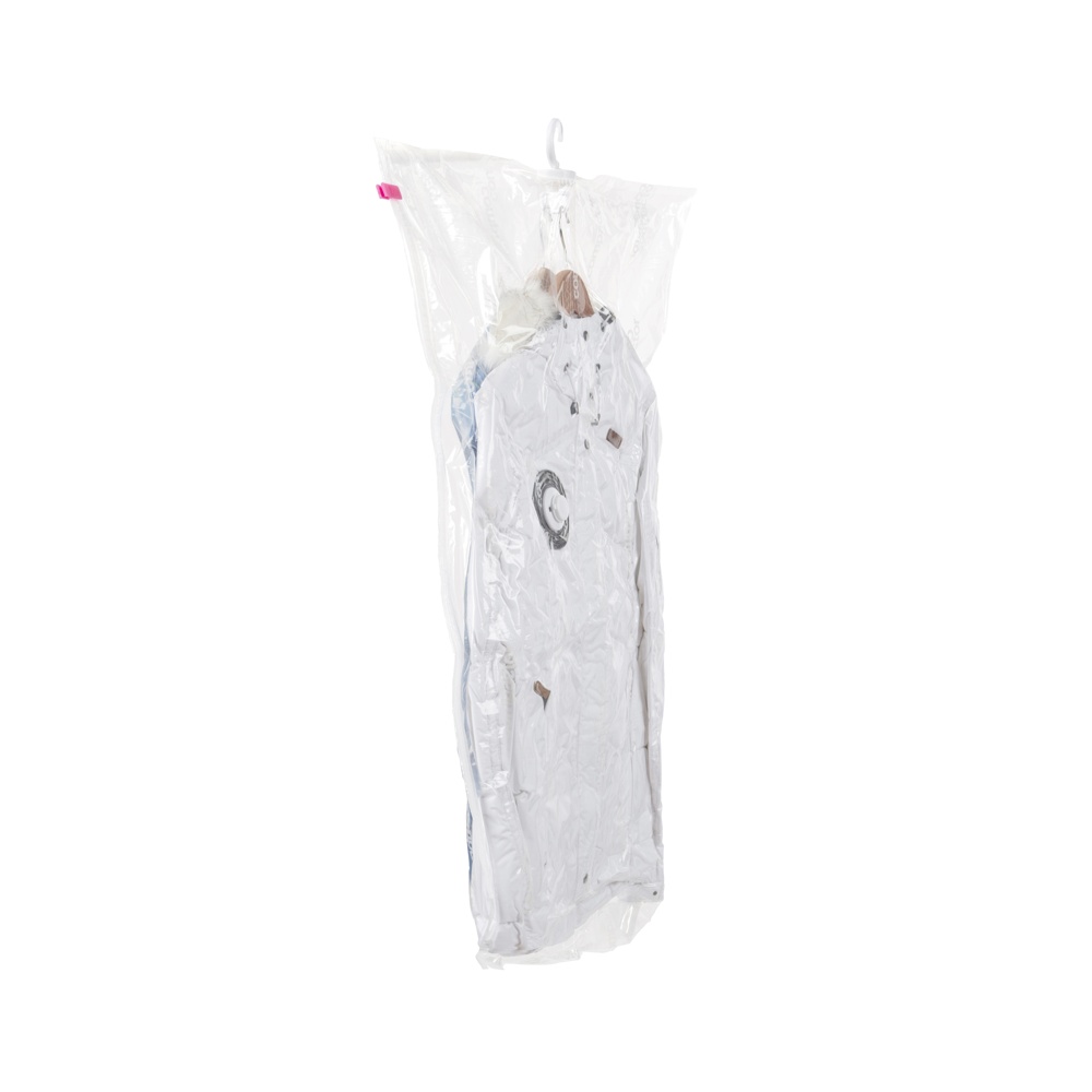 Vakuumpåsar med galge, 2 st, SET ESPACE DUO, Kort 70 x 105 cm + Lång 70 x 145 cm, Transparent