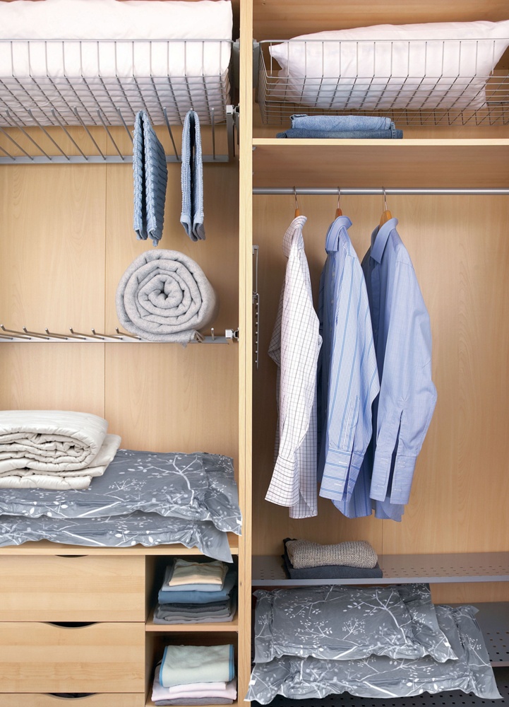 Vakuumpåsar, 2 st, LARGE LIVING FLAT, 80 x 55 cm, Svart / Klar