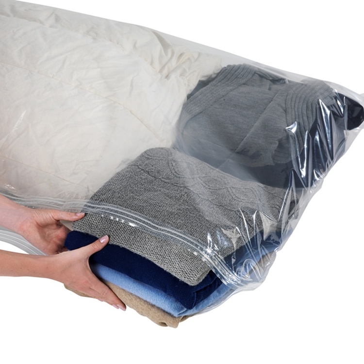 Vakuumpåse Platt, XL SEASONAL BAGS BAG, 135 x 90 cm, Klar