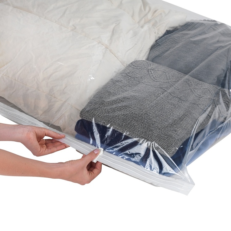 Vakuumpåse Platt, XL SEASONAL BAGS BAG, 135 x 90 cm, Klar