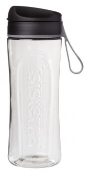 Vattenflaska, 600 ml, TRITAN SWIFT, Klar / Svart