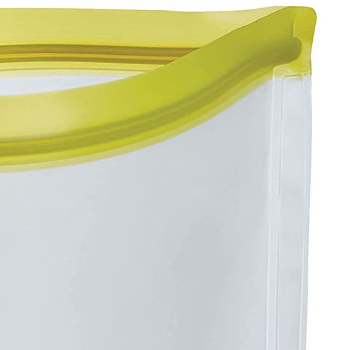 Vattentätt fodral, SMART BAG LARGE, 29 x 32,5 cm, Transparent / Lime
