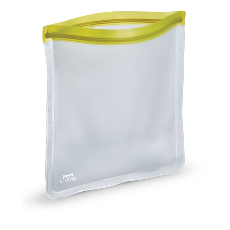 Vattentätt fodral, SMART BAG LARGE, 29 x 32,5 cm, Transparent / Lime