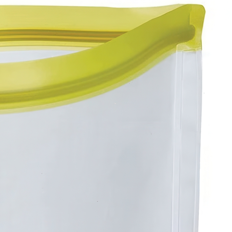 Vattentätt fodral, SMART BAG MEDIUM, 22 x 19,5 cm, Transparent / Lime