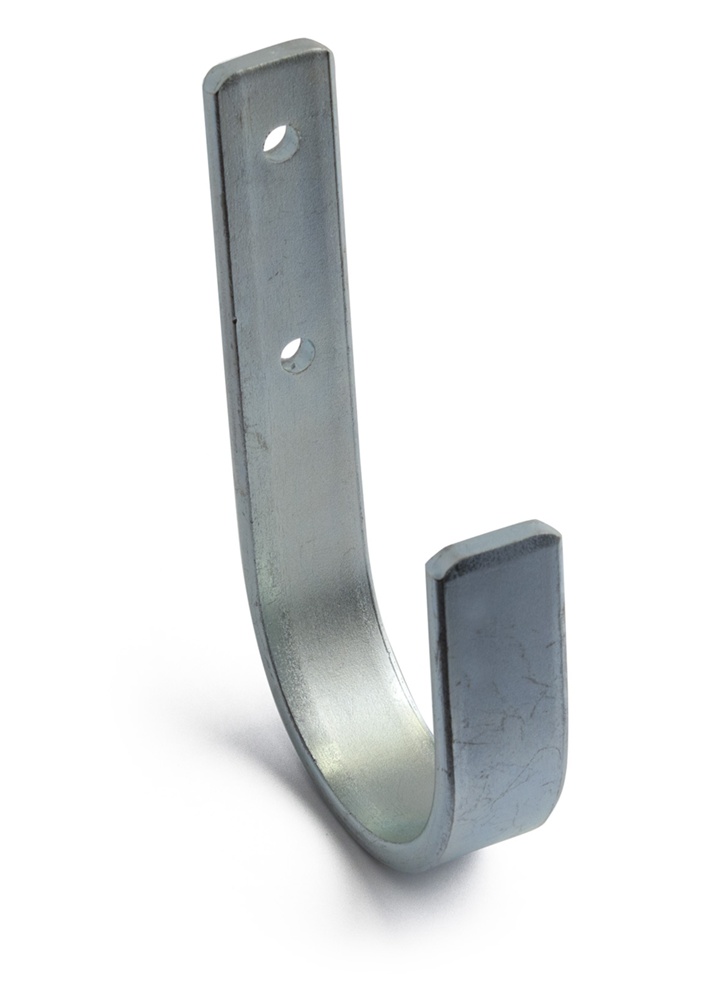 Väggkrok i metall, UNIVERSALKROK LARGE, 11 x H 17,5 cm, Silver