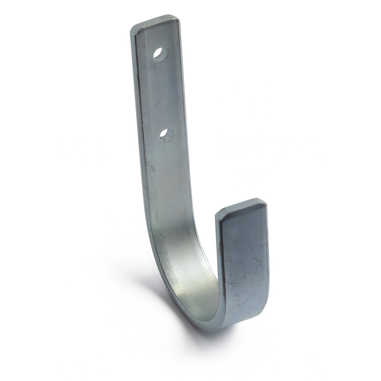 Väggkrok i metall, UNIVERSALKROK LARGE, 11 x H 17,5 cm, Silver