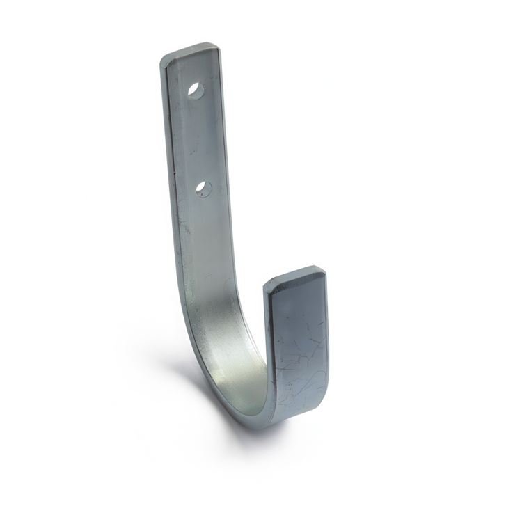 Väggkrok i metall, UNIVERSALKROK MEDIUM, 5,5 x H 11 cm, Silver