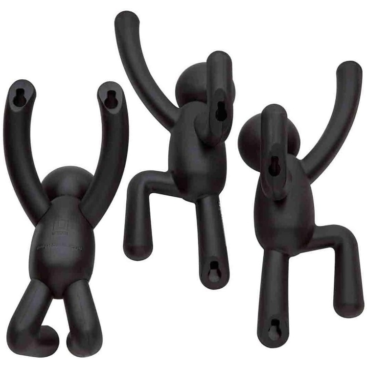 Väggkrokar 3-pack, Buddy, Umbra, Svart
