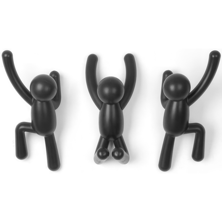 Väggkrokar 3-pack, Buddy, Umbra, Svart