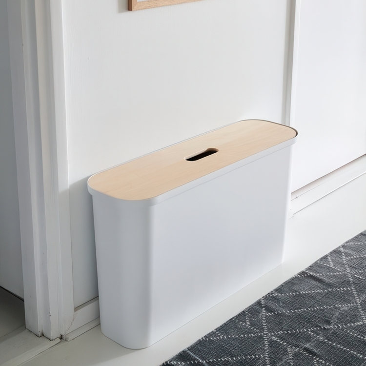 Återvinningsstation, Långsmal, 2 insatser, SMARTSTORE COLLECT, 46 L, 21,5 x 72 x H 42 cm