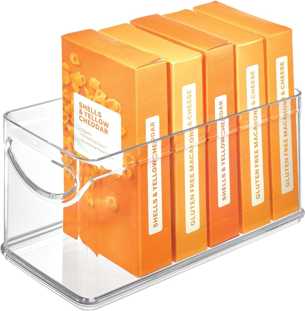 Öppen låda, Stapelbar, Smal, RPET CABINET BIN, 25,4 x 10,8 x H 12,7 cm, Transparent