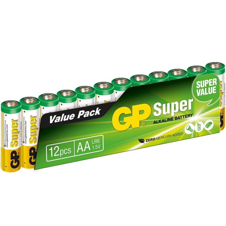 Batteri AA, 12-pack